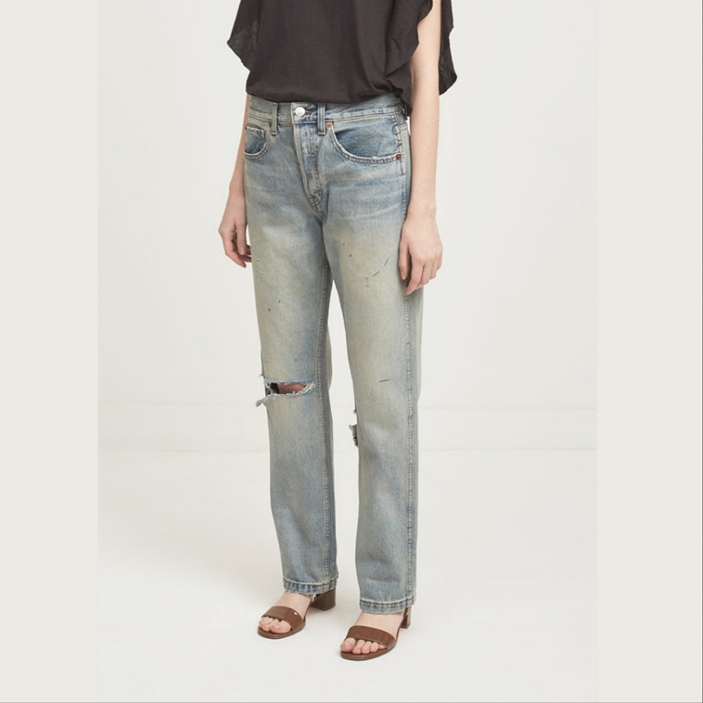 Redone Grunge Jean in Dirty Destroy